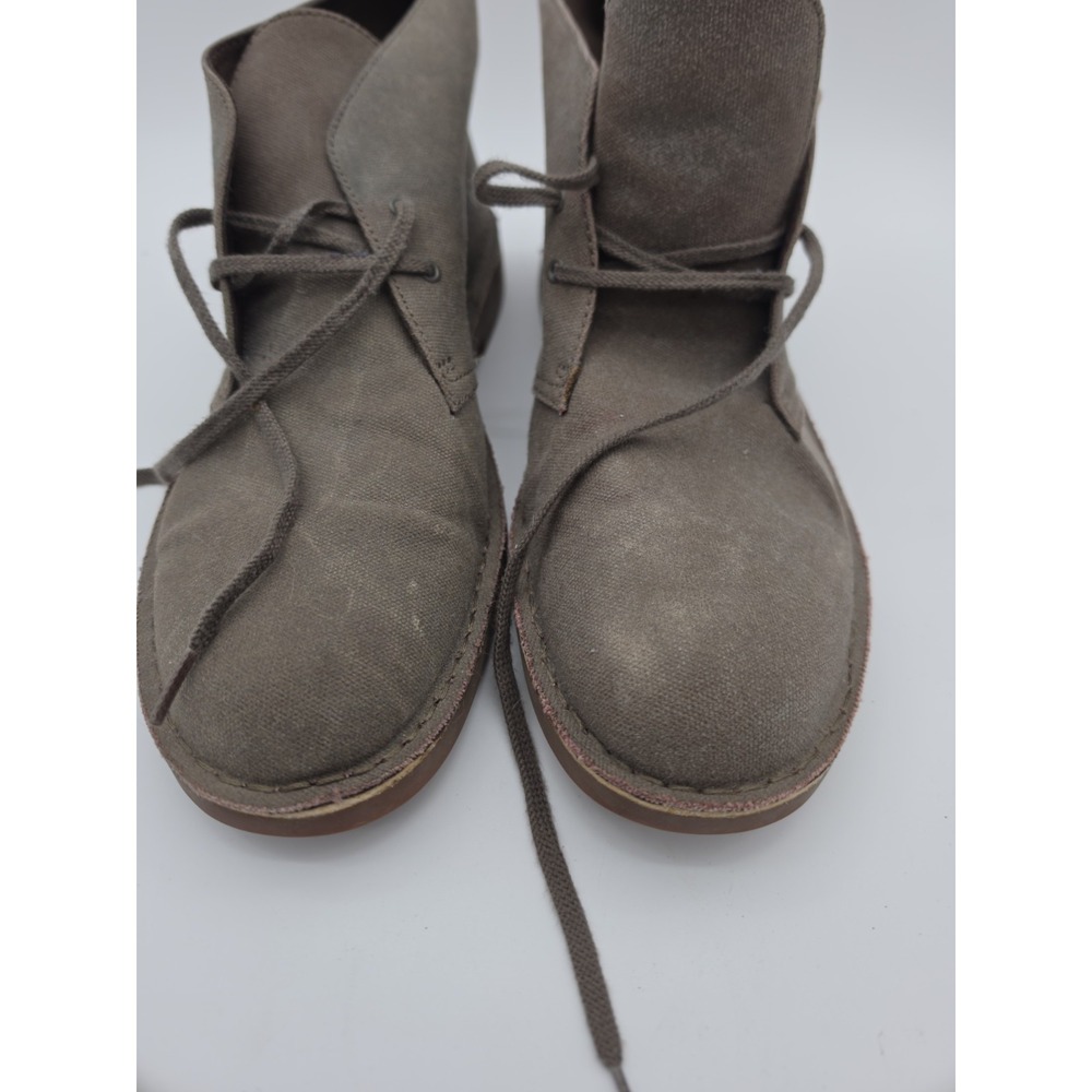 Clarks Canvas Boots Mens Size 13 Gray In Goos Shape